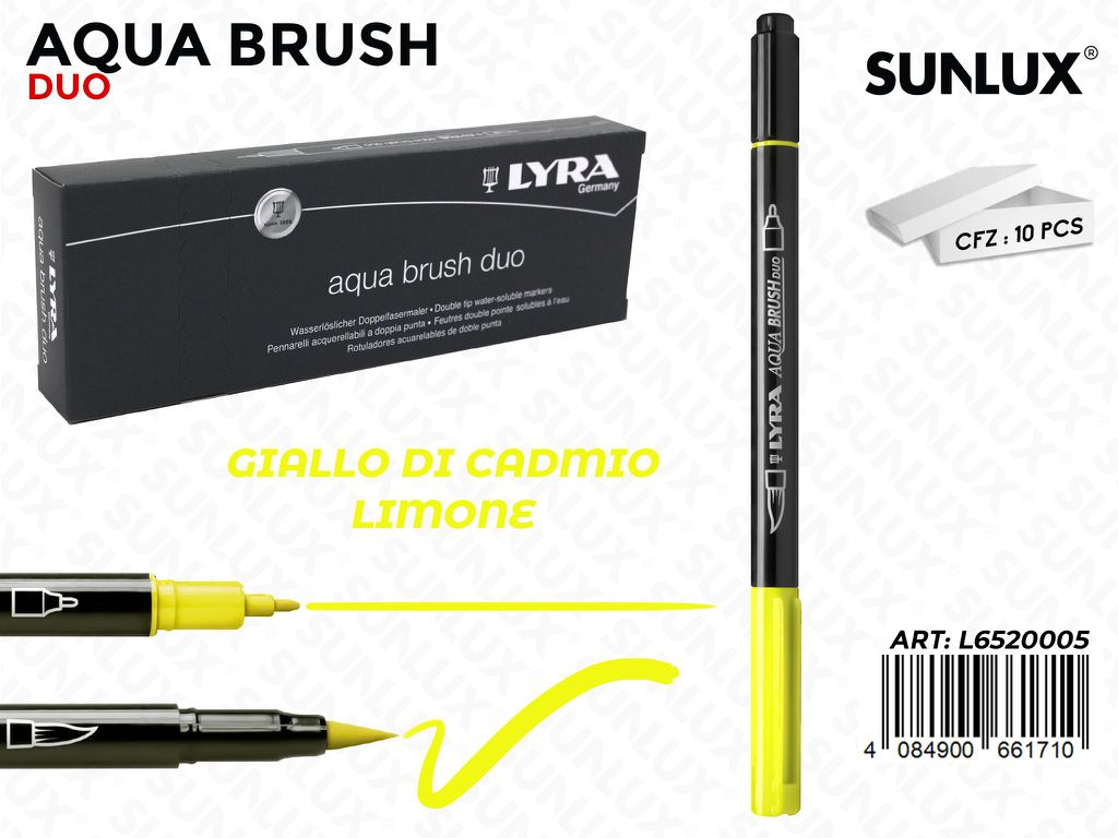 Lyra Aqua Brush Duo Giallo di Cadmio Limone