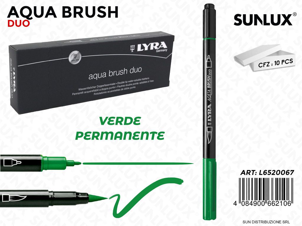 Lyra Aqua Brush Duo Verde Permanente