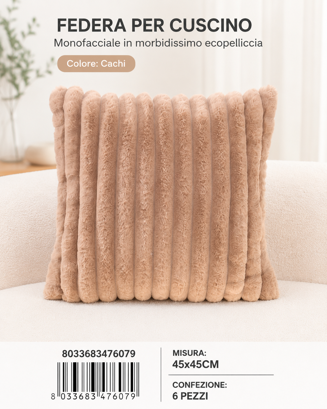 Federa Per Cuscino 45*45Cm