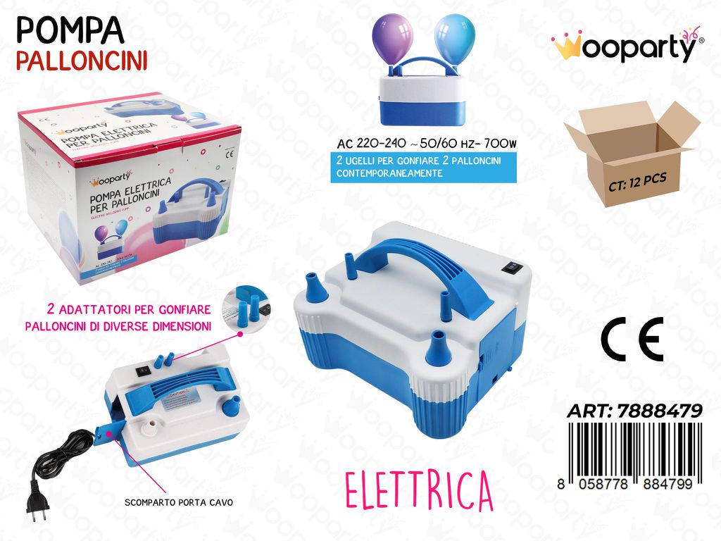 Pompa Elettrica per Palloncini 700W