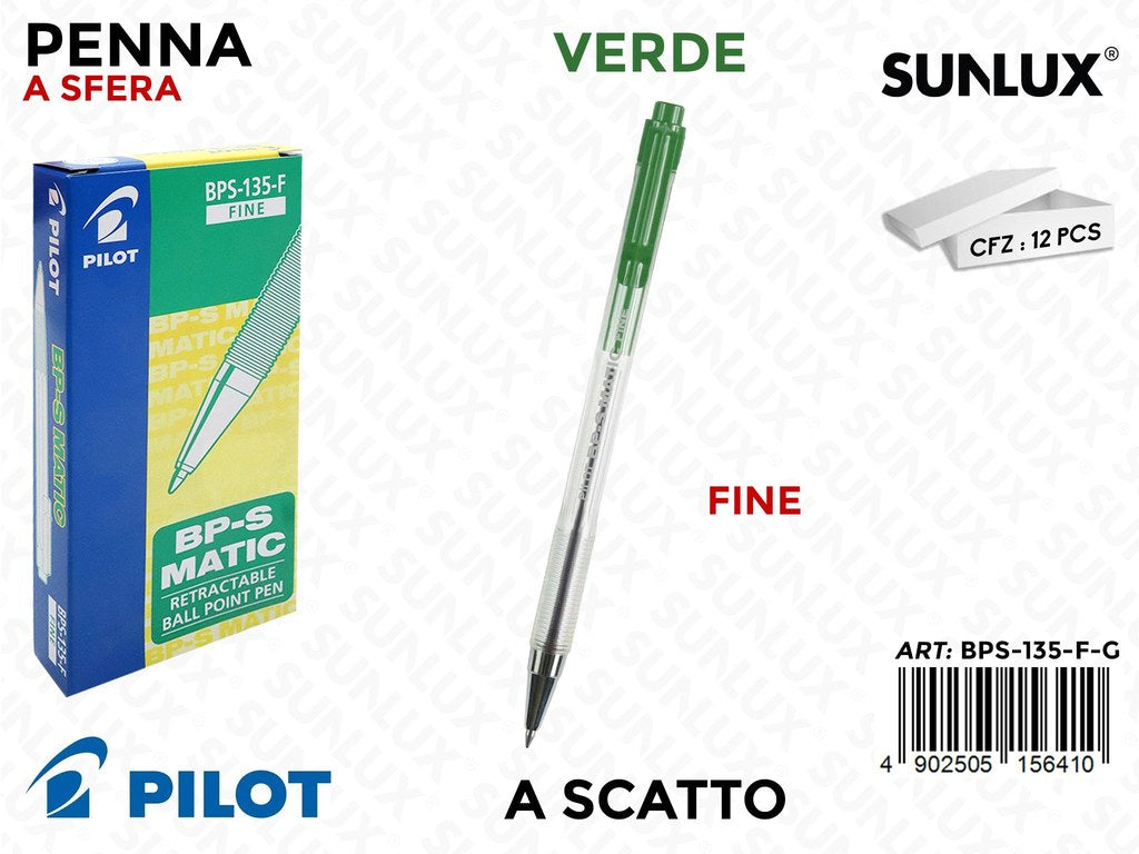 Pilot Sfera Bp-s Matic F Verde