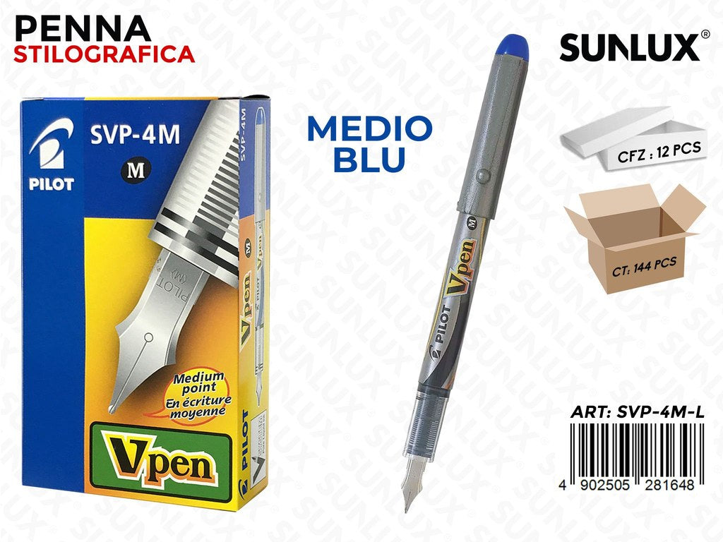 Penna Stilografica Vpen Medium Blu