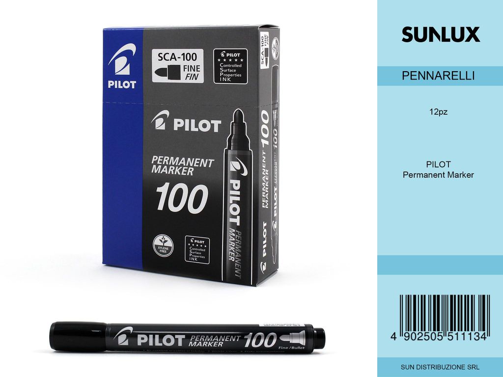 Pilot Permanent Marker P. Tonda Nero