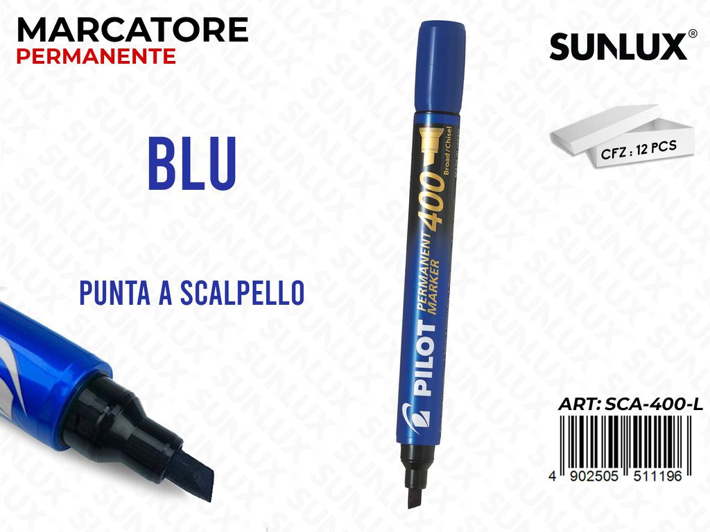 Pilot Permanent P. Scalpello Blu
