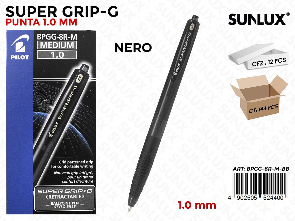Super Grip -g a Scatto 1.0 Mm Nero