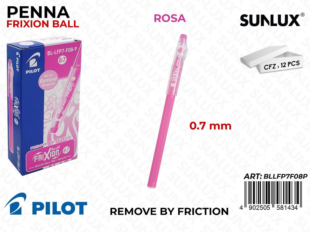 Penna Frixion Ball Sticks Rosa 0.7MM