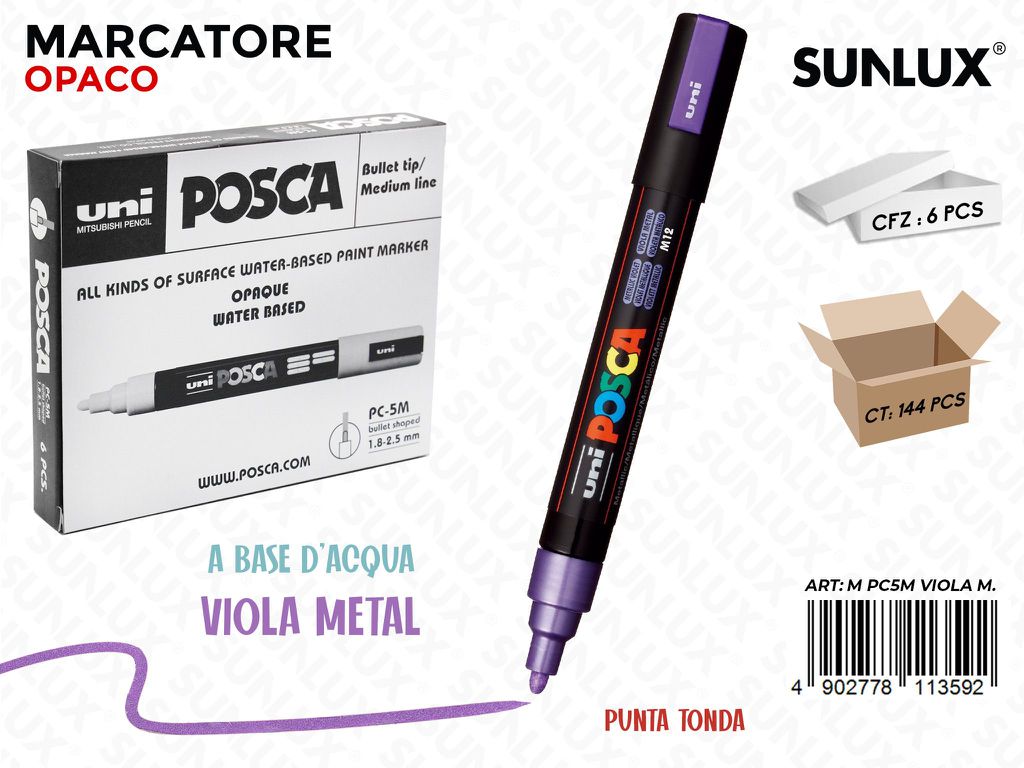 Uni Posca PC-5M M Viola Metal