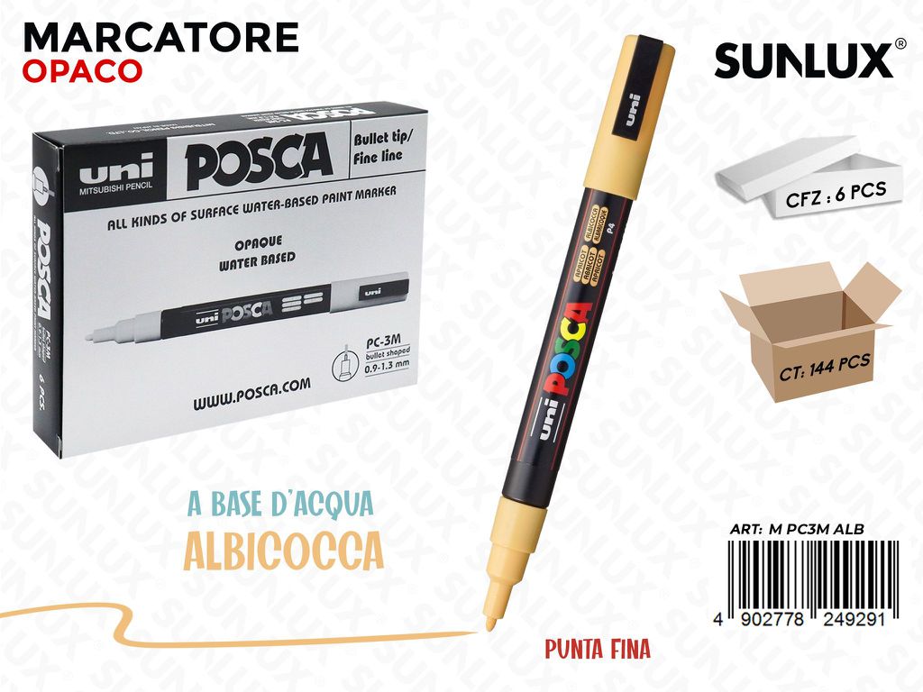 Uni Posca PC-3M M Albicocca 0.9-1.3MM