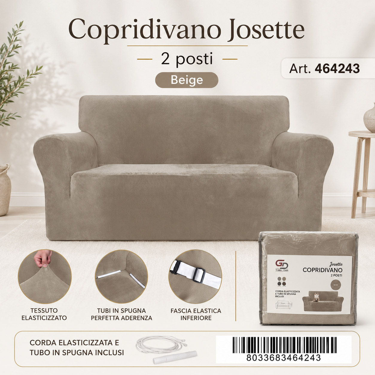 Copridivano Josette 2 Posti