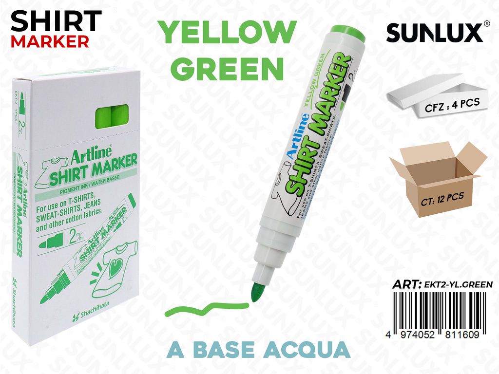 Pen. Shirt Marker per Tessuto Verde Chiaro