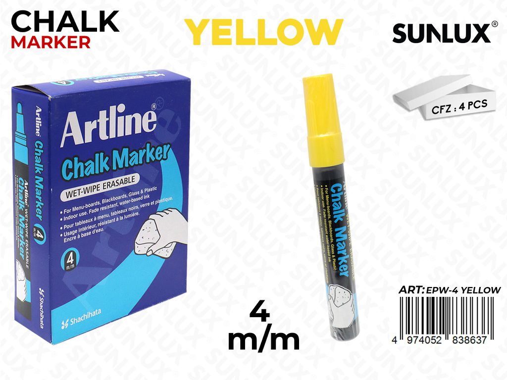 Pennarello Chalk Marker Giallo