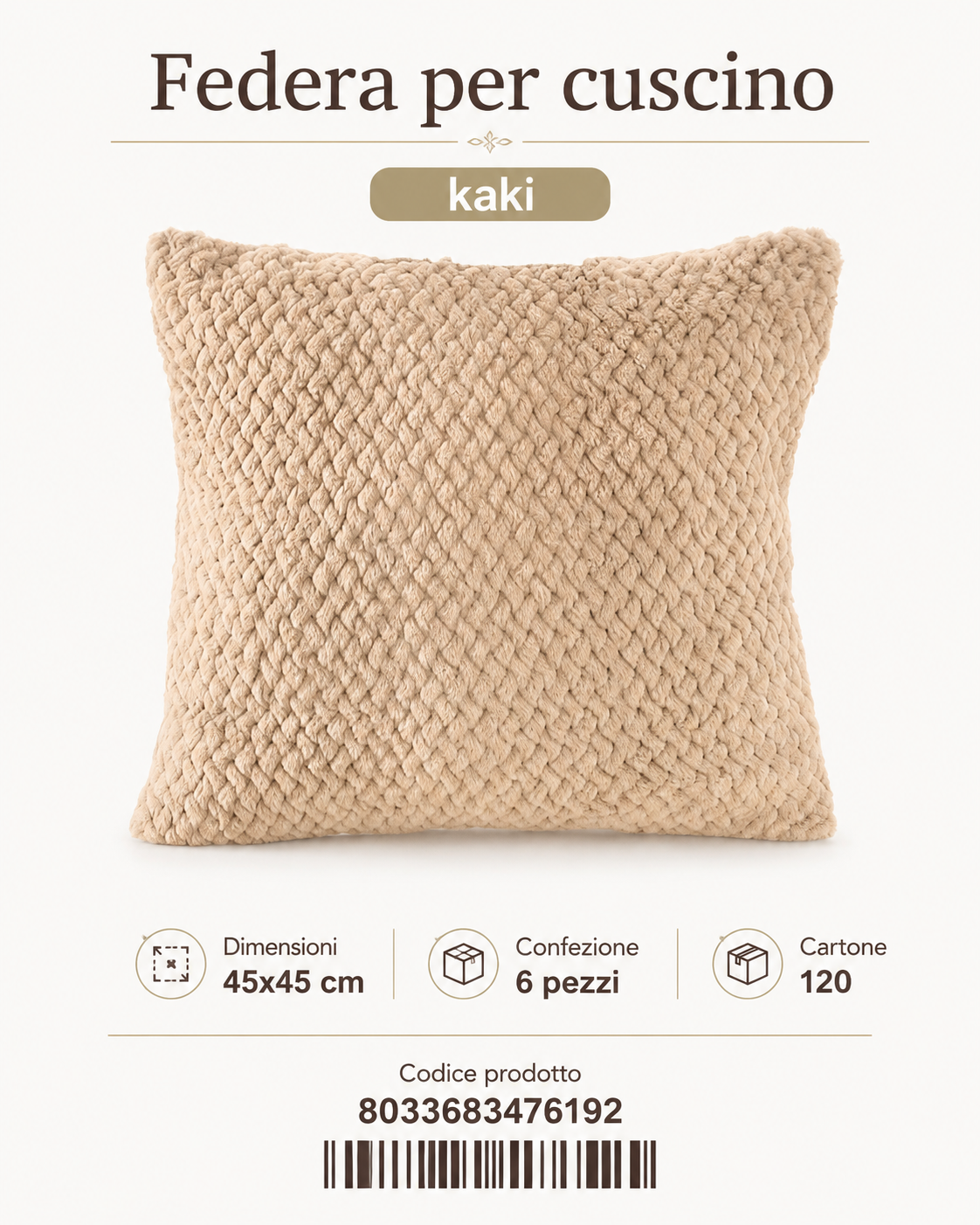 Federa Per Cuscino 45*45Cm