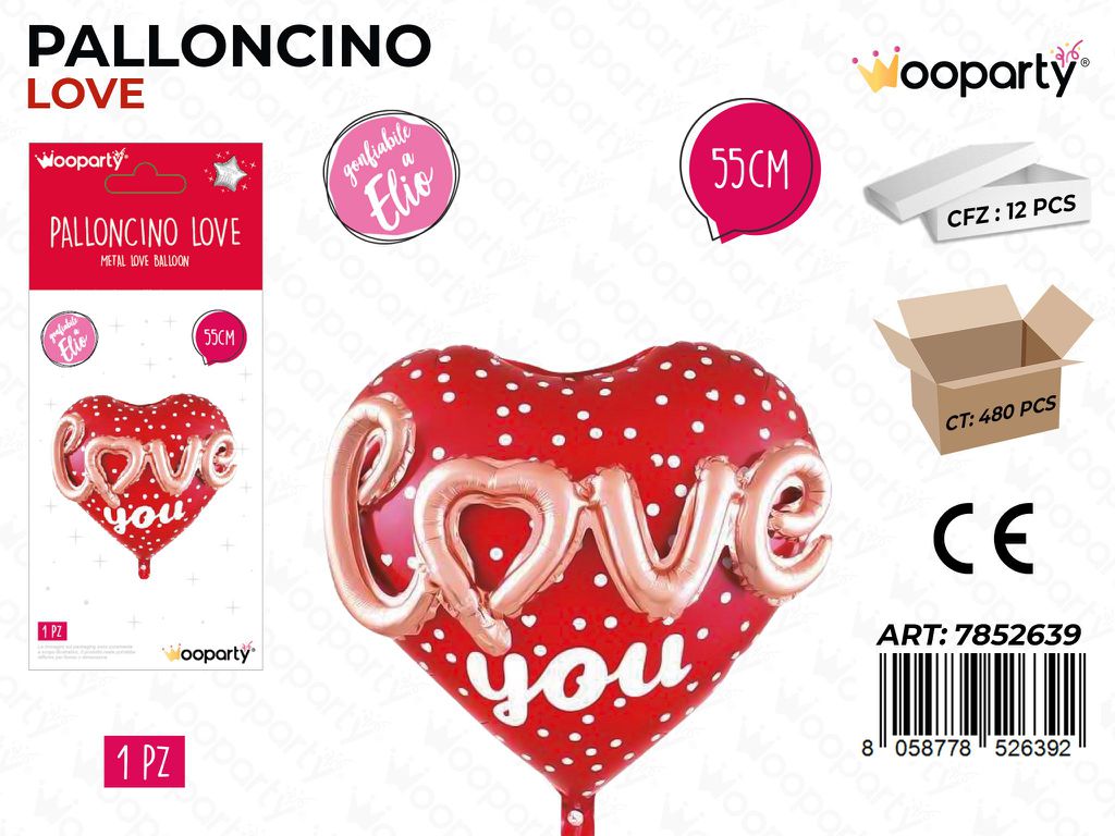 Palloncino i Love You 55CM
