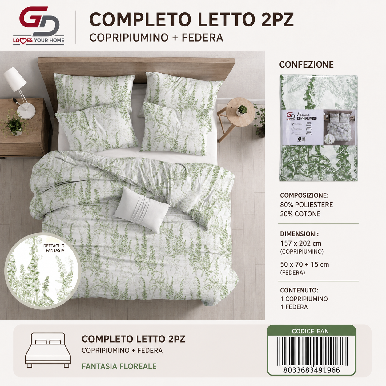 Parure Copripiumino Ag116
