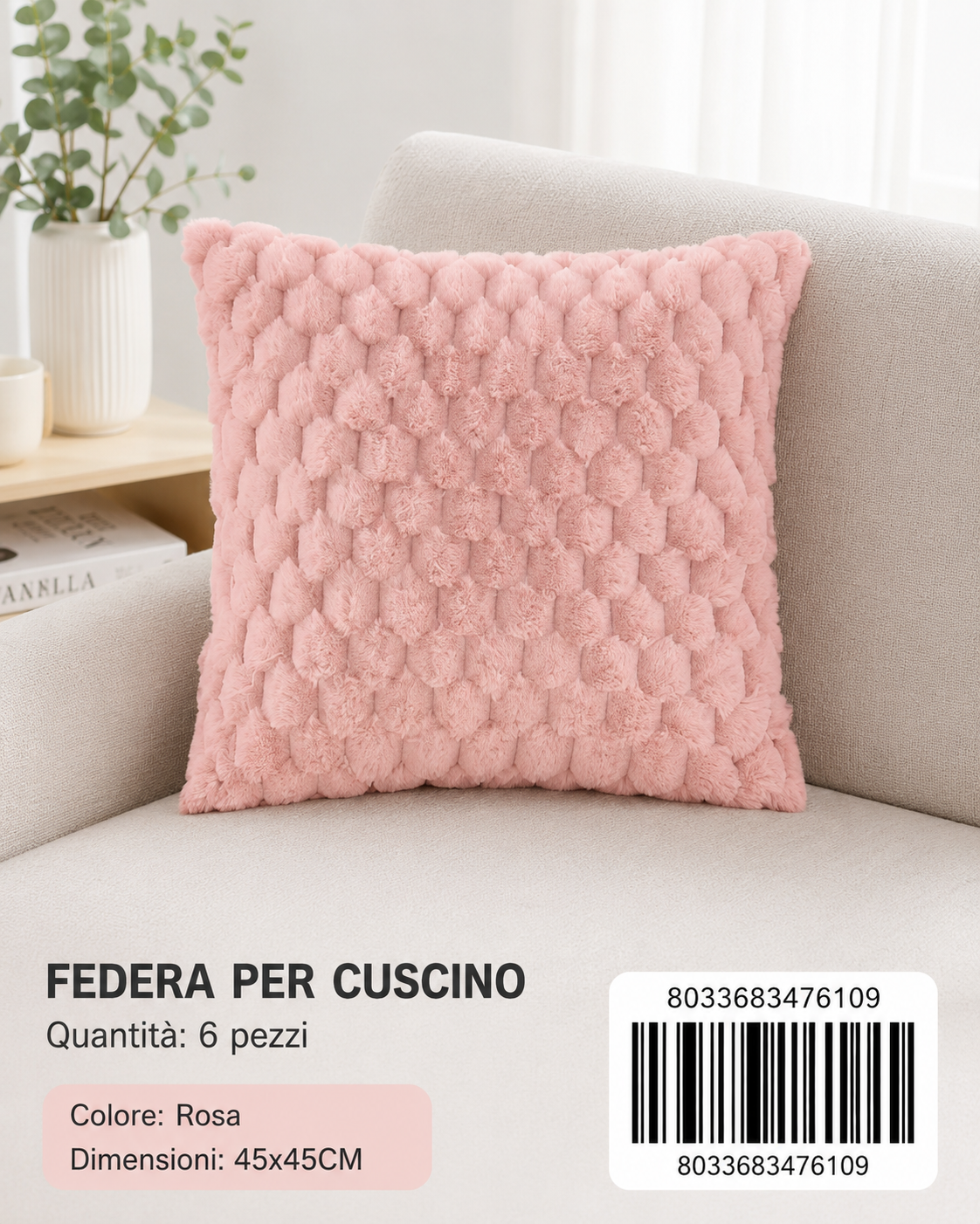 Federa Per Cuscino 45*45Cm