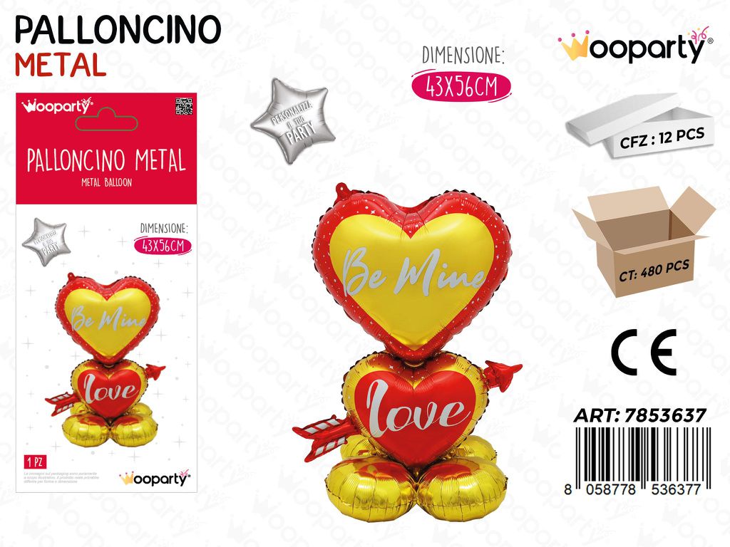 Wooparty Palloncino Metal Love U 43*56CM