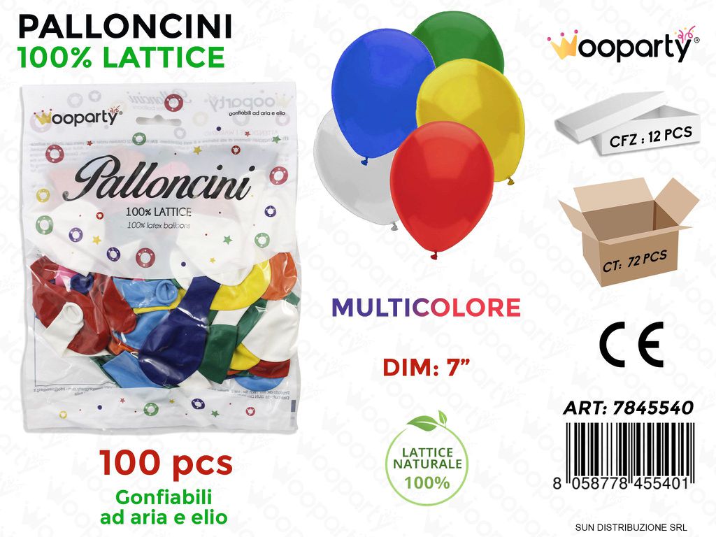 Palloncino Multicolor DIM.7 100PCS