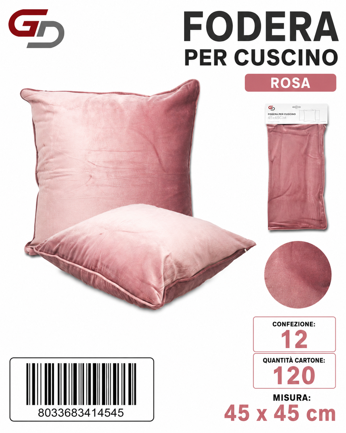 Federa Per Cuscino 45*45Cm