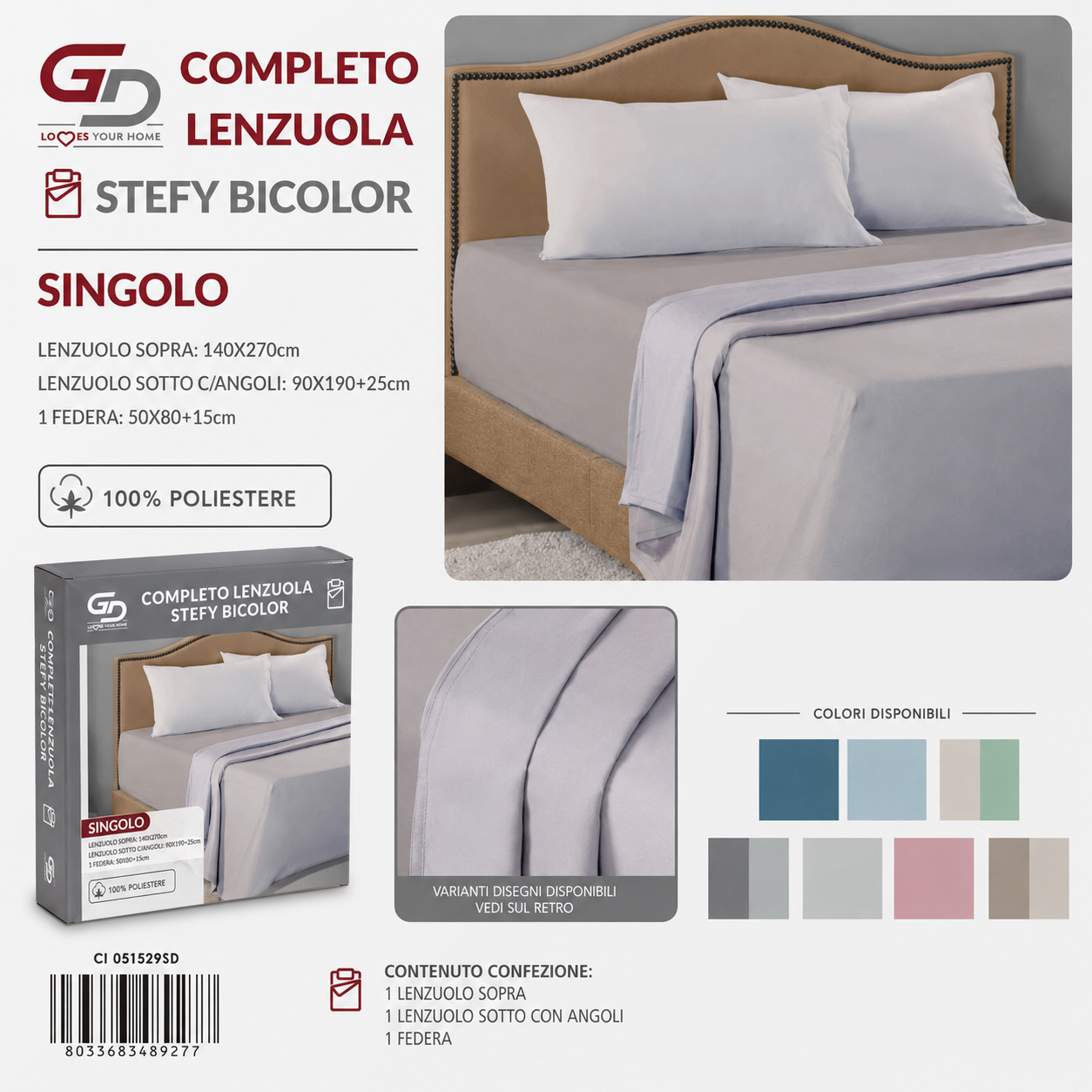 Comp Lenz Micro Stefy Bic 1P 100 Poliestere