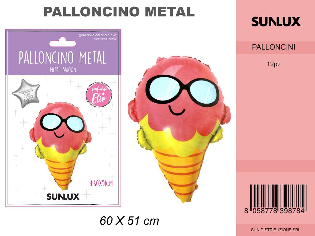 Palloncino Cono Gelato 60*51 Cm