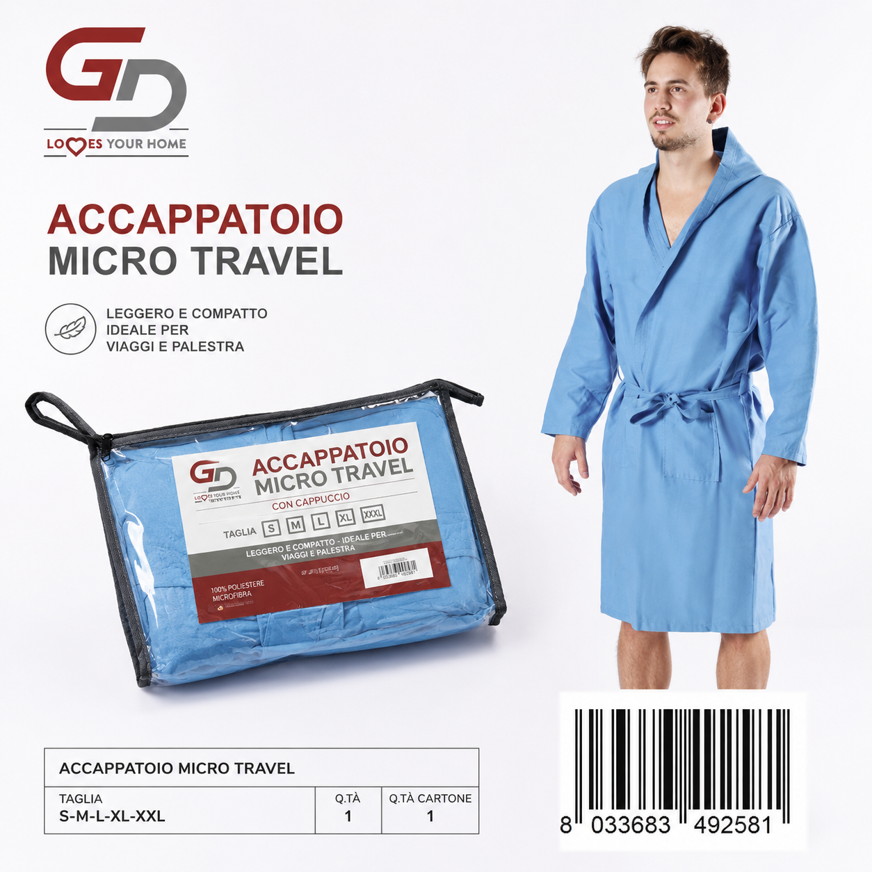 Accap Microf Travel Poch Azz