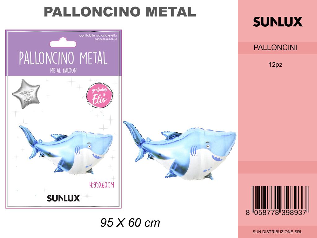 Palloncino Squalo 95*60 Cm
