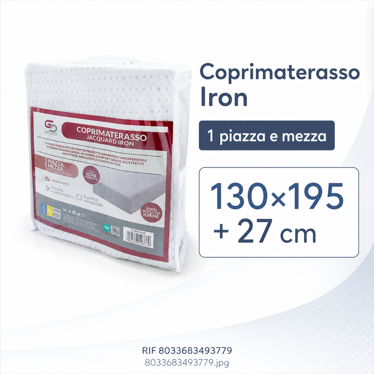 Coprimaterasso Iron 1P1/2