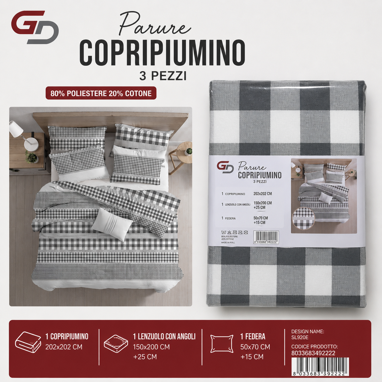 Parure Copripiumino Sl-920E