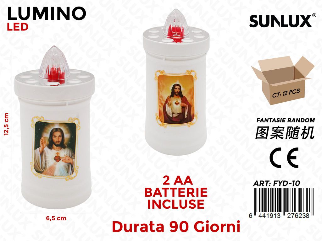 Lumino Elettrico a Led Bianco 6.5*12.5CM