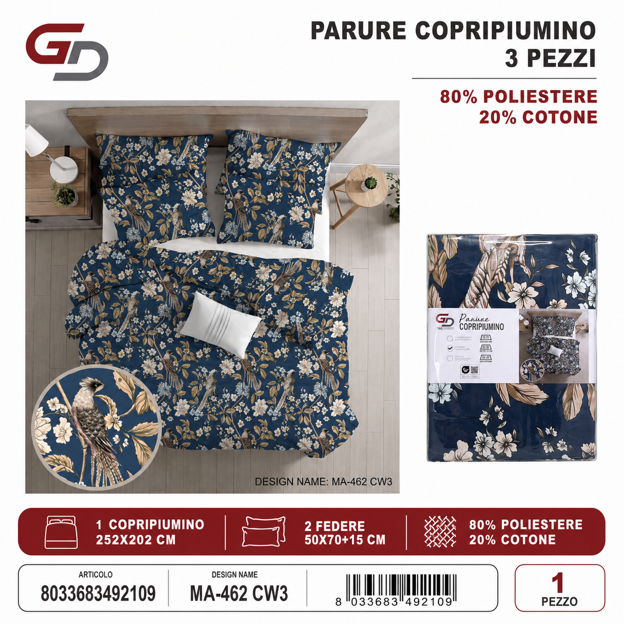 Parure Copripiumino Ma-462 Cw3