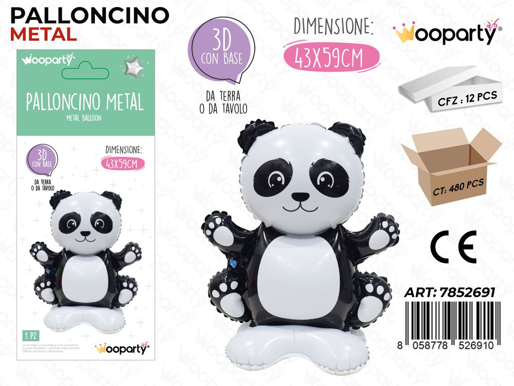 Wooparty Palloncino Metal 3D 43*59CM
