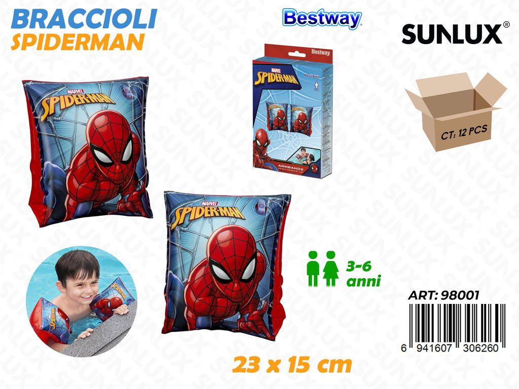 Braccioli Spiderman 23*15CM