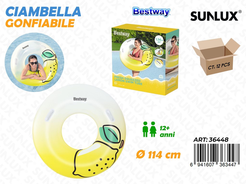 Ciambella Gonfiabile Ass. D.114CM