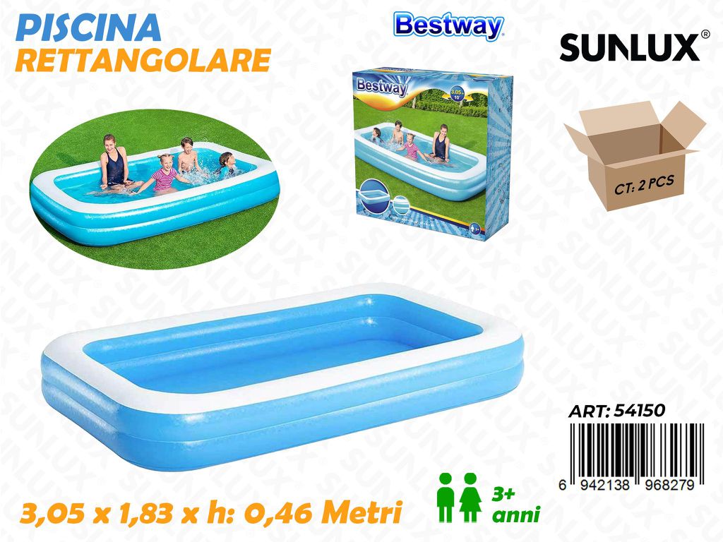 Piscina Rettangolare 3.05*1.83*0.46MT