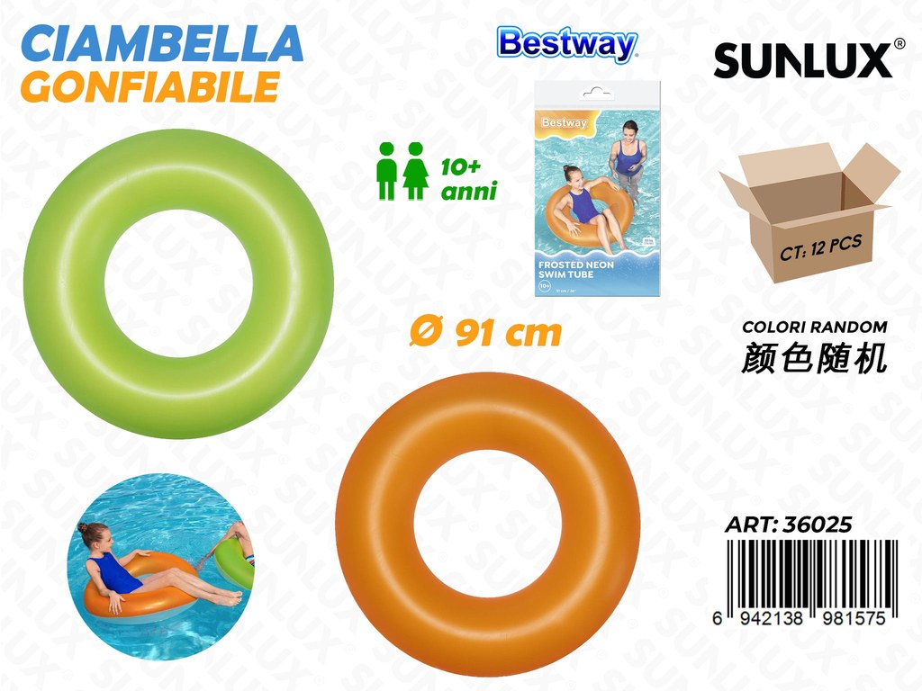 Ciambella Gonfiabile Ass. D.91CM