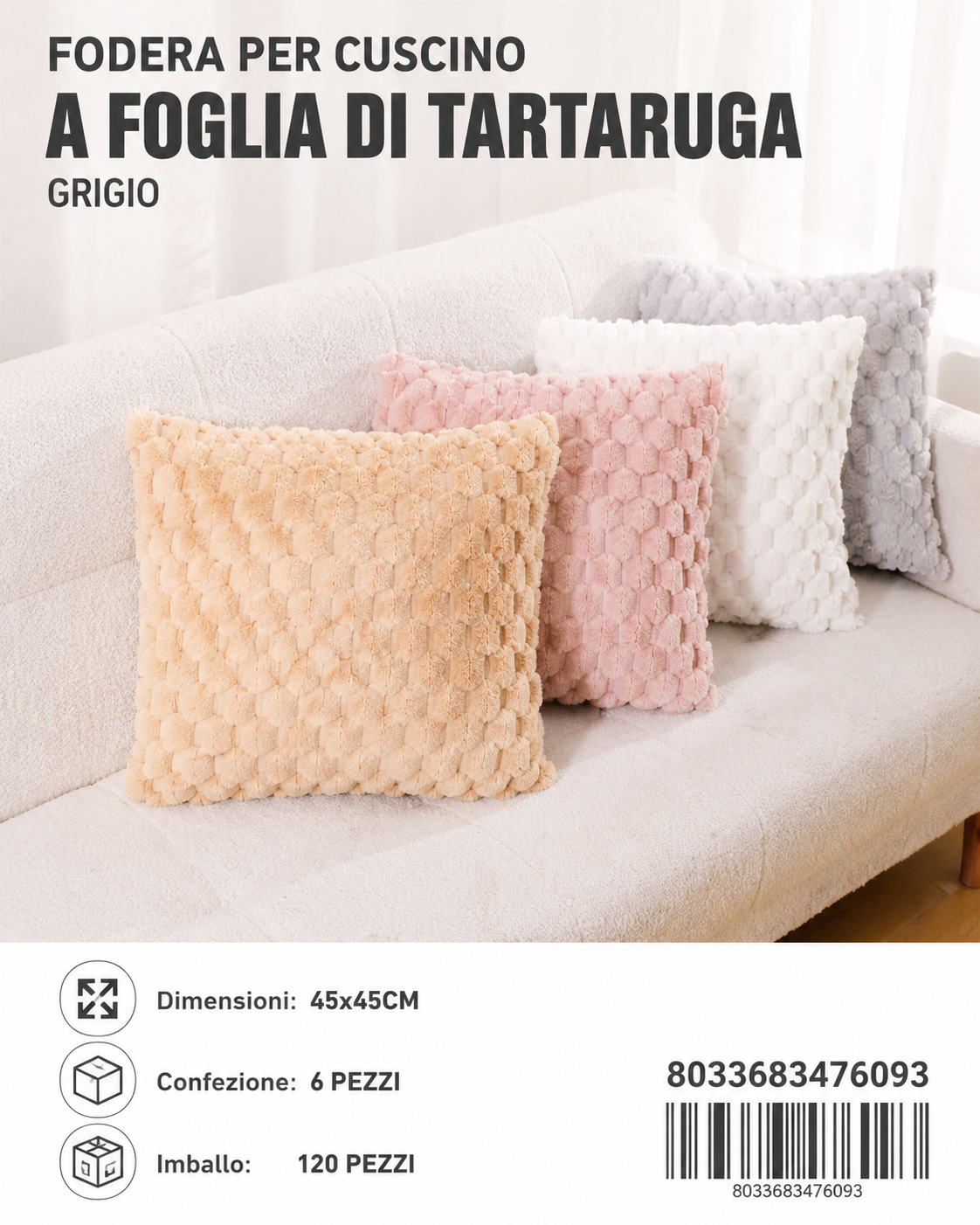 Federa Per Cuscino 45*45Cm