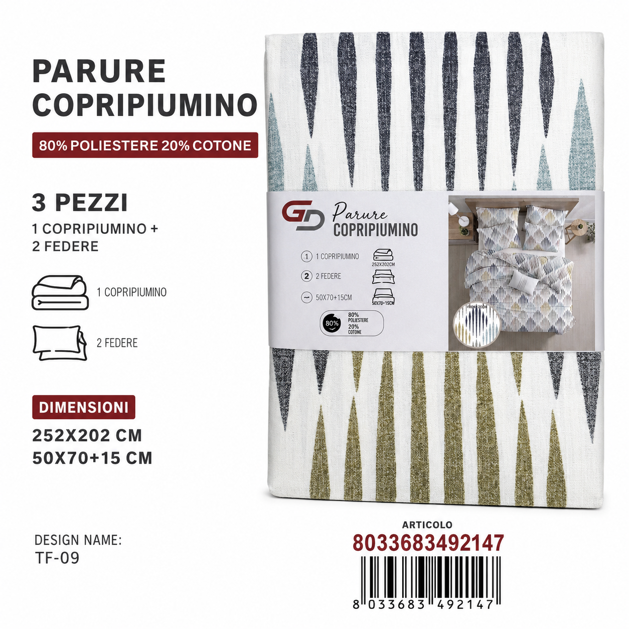 Parure Copripiumino Tf-09
