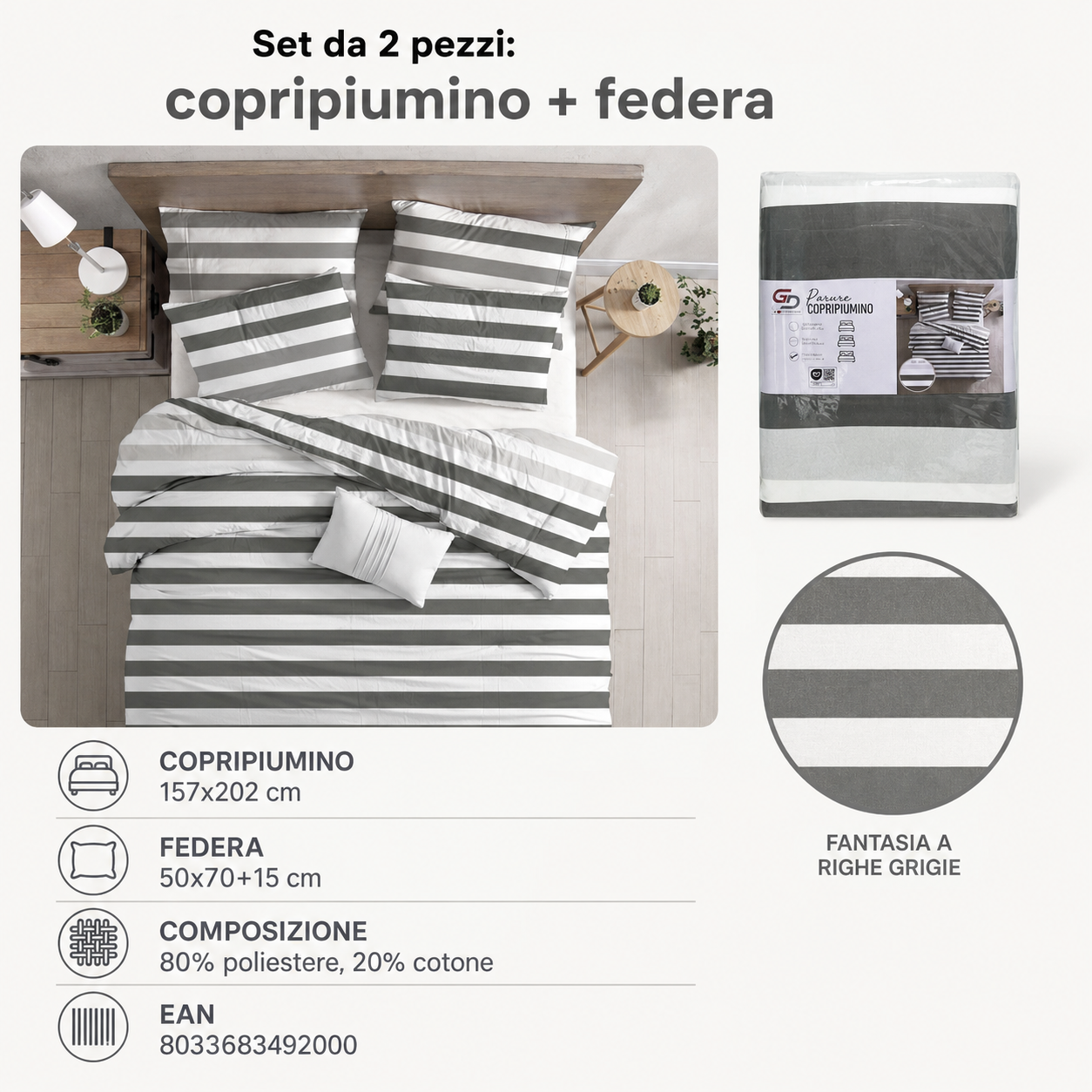 Parure Copripiumino Ah499