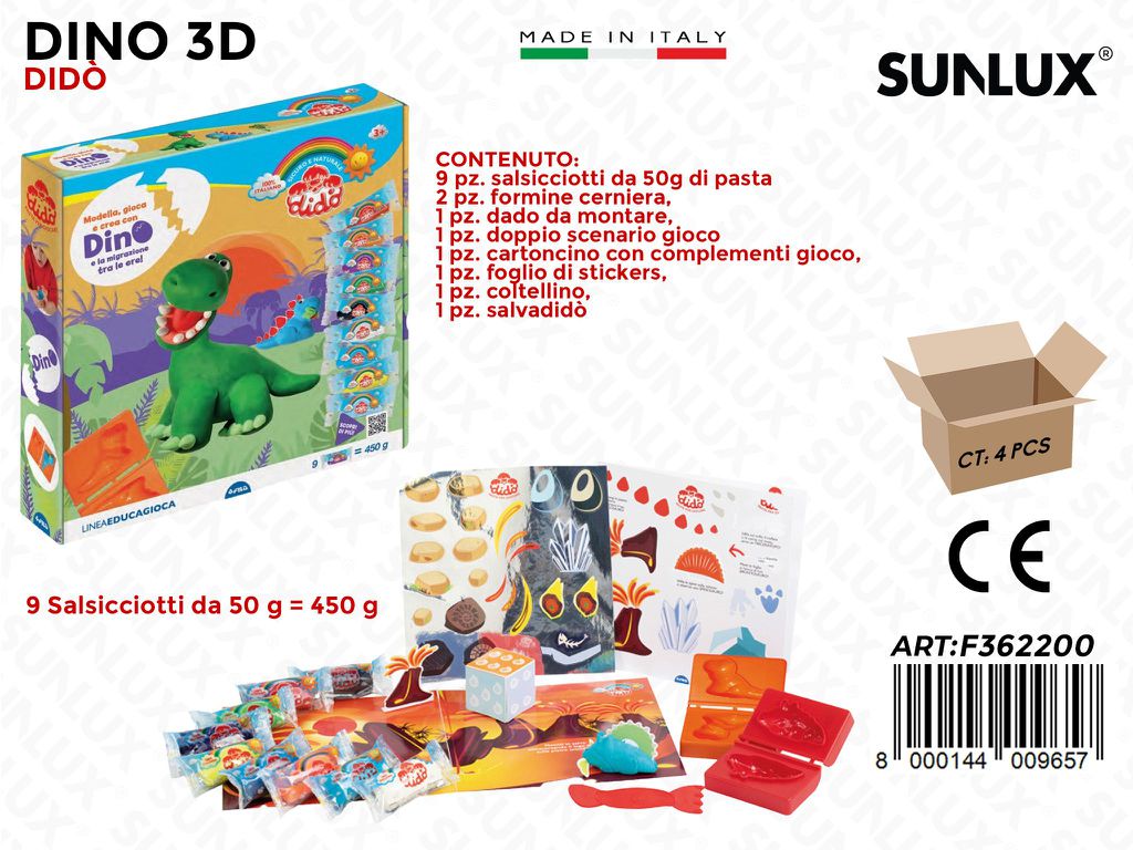 Dido Past. Modell. Dino 17PCS Ass.