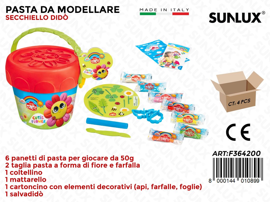 Dido Secchiello Cutie Flower 6PAST. Mod. c/ Acc.