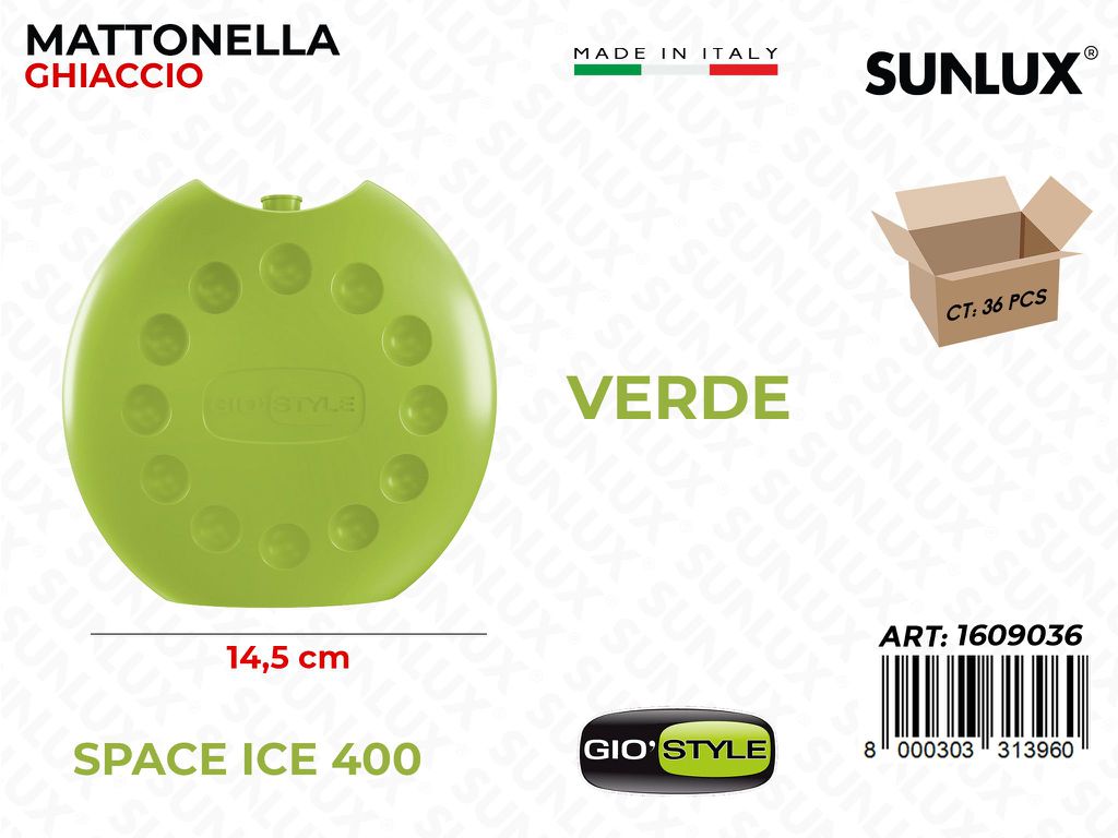 Mattonella Ghiaccio Space Ice 400 Verde 14.5CM