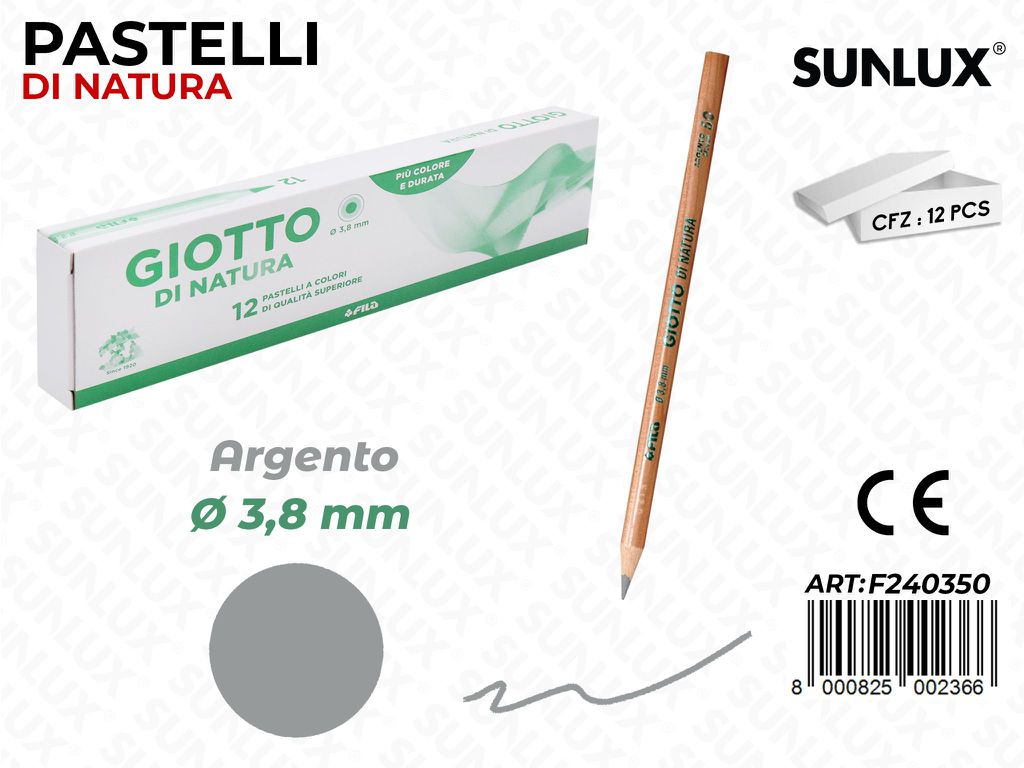 Pastelli Giotto di Natura Argento 3.8MM