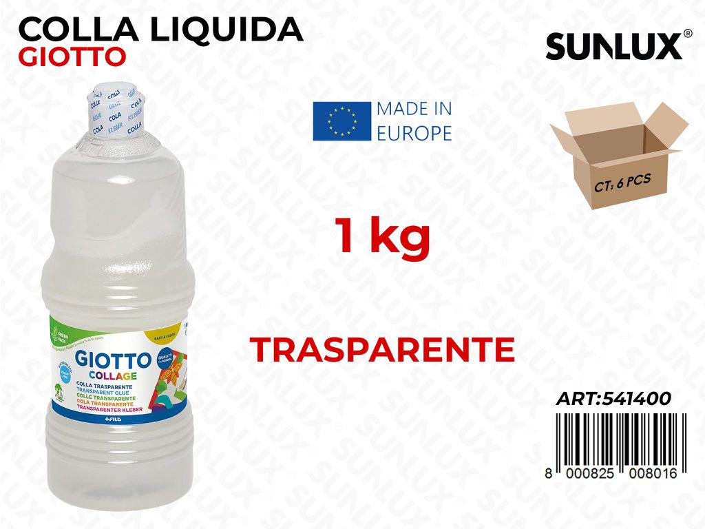 Giotto Fl. Colla Liquida Trasp. 1KG