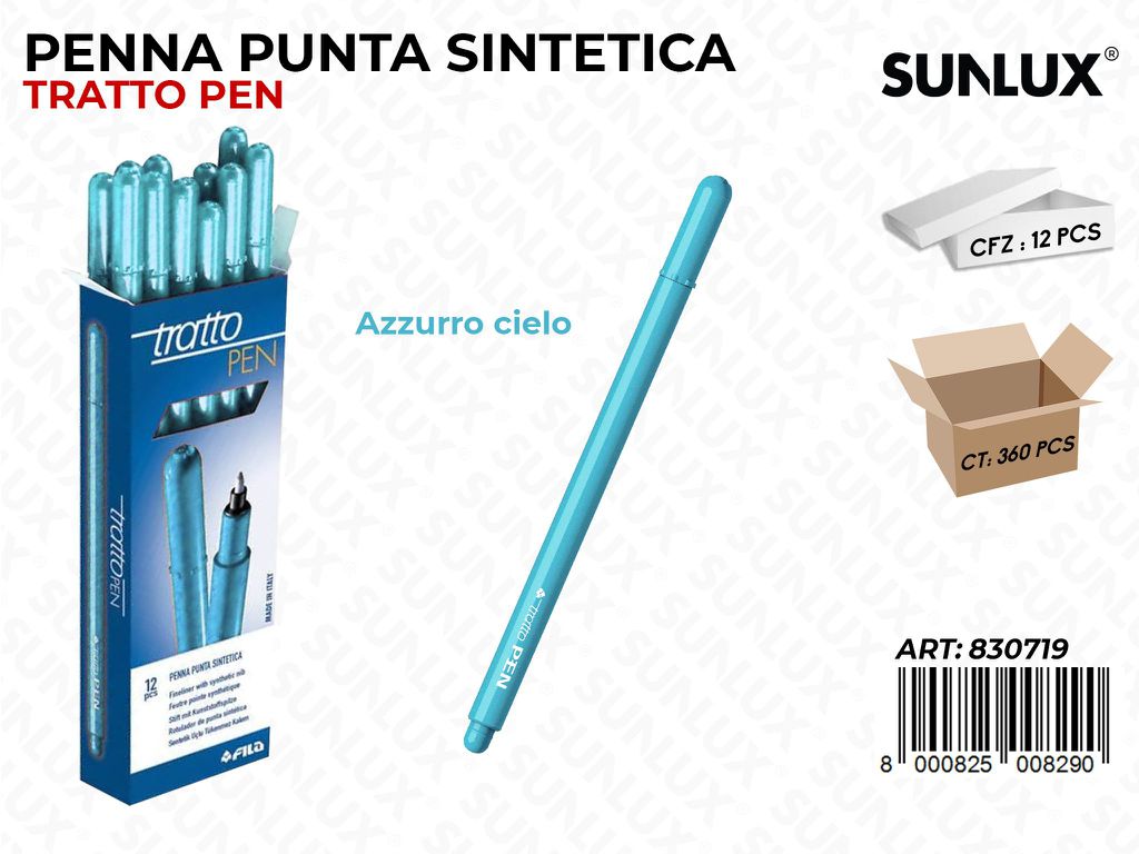 Tratto Pen Azzurro Cielo Punta F