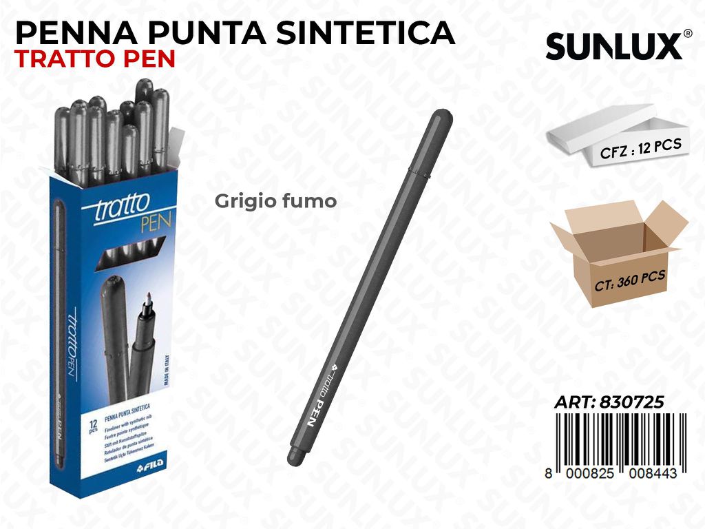 Tratto Pen Grigio Fumo Punta F