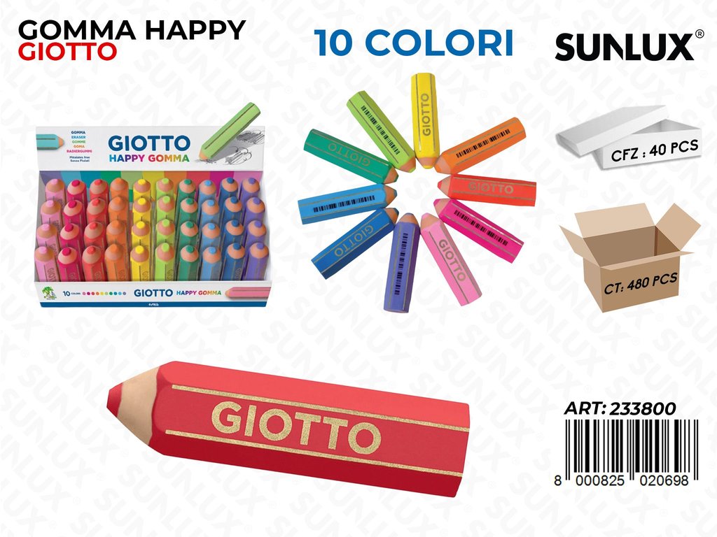 Esp. Giotto Happy Gomma 10COL.