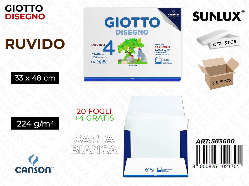 Gio Disegno 4 33X48 24FF 224G Ruvido