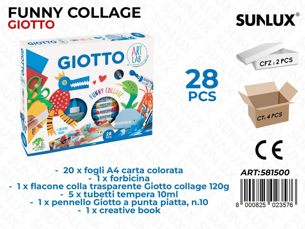 Giotto Art Lab Funny Collage 28 Pcs