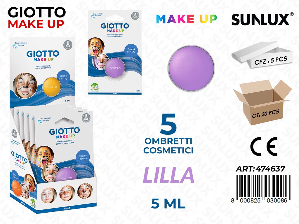 Giotto Make Up Ombretto Lilla da 5ML