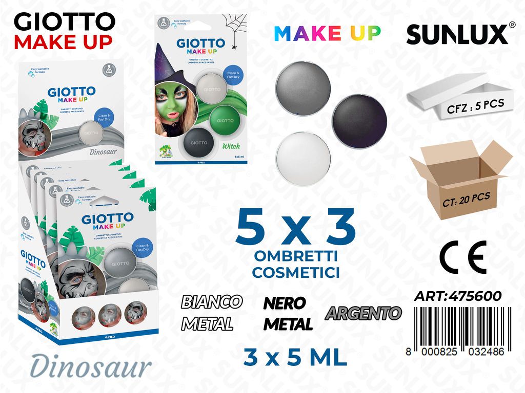 Giotto Make Up Dinosaur Tris Ombretti Ass.